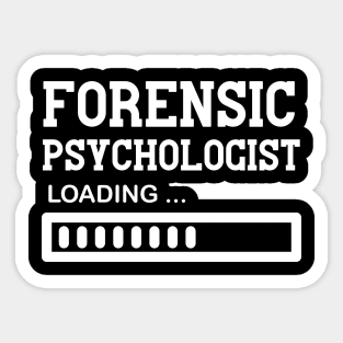 Funny Forensic Psychologist Job Lover Vintage Gift Idea Sticker